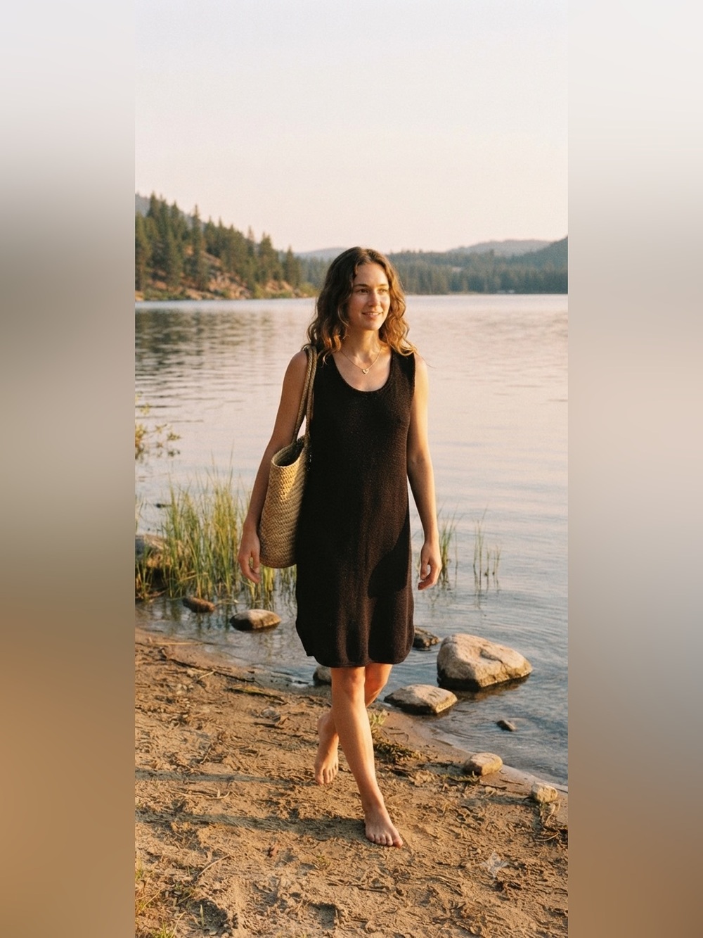 Free People Black Sleeveless Mini Dress
